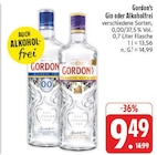 Gin Angebote von Gordon's bei EDEKA Suhl für 9,49 €