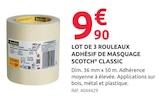 Mr.Bricolage Strasbourg - Promo LOT DE 3 ROULEAUX ADHÉSIF DE MASQUAGE CLASSIC Promo LOT DE 3 ROULEAUX ADHÉSIF DE MASQUAGE CLASSIC à 9,90 € dans le catalogue Mr.Bricolage à Strasbourg