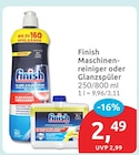 Maschinenreiniger im budni Prospekt Maschinenreiniger von Finish im aktuellen budni Prospekt für 2,49 €