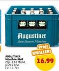 Aktuelles Augustiner Münchner Hell Angebot bei Penny-Markt in Regensburg ab 16,99 €