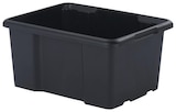 Bac de rangement noir 14 L"Fitty" L. 38 x P. 29 x H. 19,5 cm en promo chez Brico Dépôt Taverny à 2,19 €