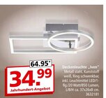 Deckenleuchte „Iven“  im aktuellen Segmüller Prospekt für 34,99 €