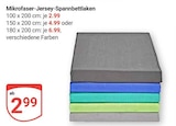 Mikrofaser-Jersey-Spannbettlaken Angebote bei GLOBUS Ludwigshafen für 2,99 €