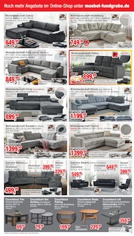 Couch im Die Möbelfundgrube Prospekt "DAS MÖBEL SPARADIES" mit 19 Seiten (Mainz)