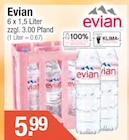 Evian von Evian im aktuellen Getränke City Prospekt für 5,99 €