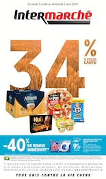 Prospectus Intermarché Contact : «34% EN AVANTAGE CARTE» avec 16 pages, 21/07/2026 - 02/08/2026 Catalogue Intermarché Contact en cours à Tagnon et aux alentours : «34% EN AVANTAGE CARTE» avec 16 pages, valable du 21/07/2026 au 02/08/2026