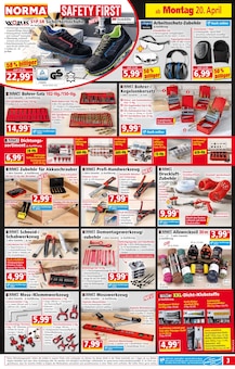 Bohrmaschine im Norma Prospekt "Mehr fürs Geld" mit 21 Seiten (München)