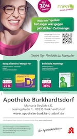 mea - meine apotheke Apotheken Prospekt der aktuellen Woche mit 4 Seiten, gültig von 01.10.2026 bis 31.10.2026, in Neukirchen-Adorf und Umgebung Aktueller mea - meine apotheke Apotheken Prospekt in Neukirchen-Adorf und Umgebung, "Unsere Oktober-Angebote" mit 4 Seiten, 01.10.2026 - 31.10.2026