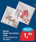 Papier-Servietten Fiete von Boltze für 1,99 € bei budni im Angebot Papier-Servietten Fiete von Boltze im aktuellen budni Prospekt