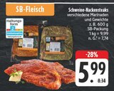 Schweine-Nackensteaks Angebote bei E center Suhl für 5,99 €