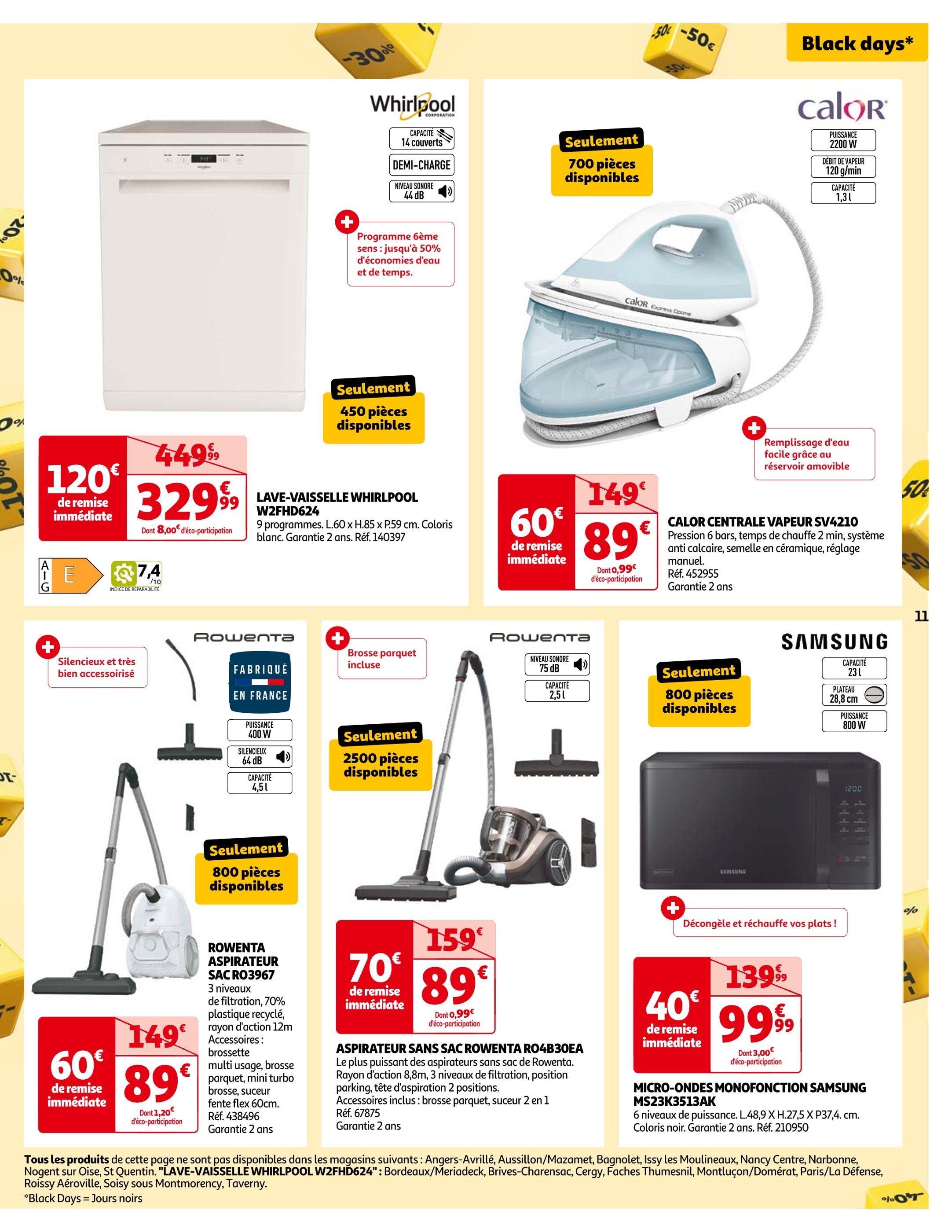 Aspirateur sans sac shops chez leclerc