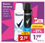 Deospray im Netto Marken-Discount Prospekt Deospray von Rexona im aktuellen Netto Marken-Discount Prospekt für 1,99 €