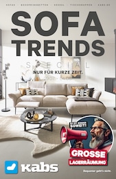 Kabs Prospekt: "SOFATRENDS SPECIAL!", 11 Seiten, 29.07.2024 - 04.08.2024