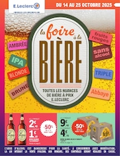 Catalogue Supermarchés E.Leclerc en cours à Étalondes et alentours, "la foire à la BIÈRE", 32 pages, 14/10/2025 - 25/10/2025