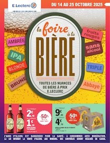 Prospectus E.Leclerc à Hazebrouck, "la foire à la BIÈRE", 32 pages de promos valables du 14/10/2025 au 25/10/2025