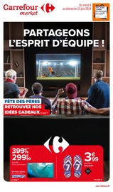 Prospectus Carrefour Market en cours, "PARTAGEONS L’ESPRIT D’ÉQUIPE !",10 pages