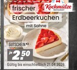 Aktuelles frischer Erdbeerkuchen mit Sahne Angebot bei Höffner in Nürnberg ab 2,50 €