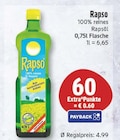 100% reines Rapsöl von Rapso für 4,99 € bei EDEKA im Angebot 100% reines Rapsöl von Rapso im aktuellen EDEKA Prospekt