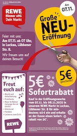 REWE Supermarkt Prospekt der aktuellen Woche mit 32 Seiten, gültig von 03.11.2025 bis 08.11.2025, in Luckau und Umgebung Aktueller REWE Supermarkt Prospekt in Luckau und Umgebung, "Dein Markt" mit 32 Seiten, 03.11.2025 - 08.11.2025