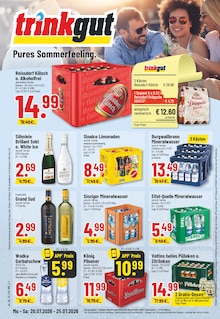 Trinkgut Prospekt der Woche "Aktuelle Angebote" Seite 1, 20.07.2026 bis 25.07.2026 für Bornheim Aktueller Trinkgut Prospekt "Aktuelle Angebote" Seite 1 von 10 Seiten für Bornheim