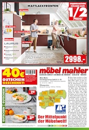 Käsekuchen im Möbel Mahler Siebenlehn Prospekt in Chemnitz Aktueller Möbel Mahler Siebenlehn Prospekt mit Käsekuchen, "TOP KÜCHEN", Seite 16