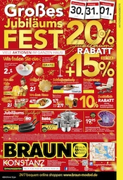 Eis im BRAUN Möbel-Center Prospekt in Konstanz Aktueller BRAUN Möbel-Center Prospekt mit Eis, "Großes Jubiläumsfest", Seite 12