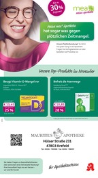 mea - meine apotheke Prospekt für Krefeld mit 4 Seiten mea - meine apotheke Prospekt für Krefeld: "Unsere September-Angebote", 4 Seiten, 01.10.2026 - 31.10.2026