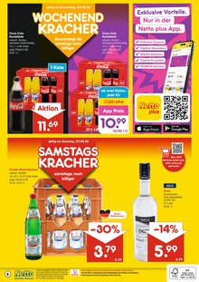Cola im Netto Marken-Discount Prospekt "DER ORT, AN DEM DU IMMER AUSGEZEICHNETE PREISE FINDEST." mit 6 Seiten (Laatzen)