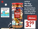 Hot-Dog-Würstchen von American für 3,99 € bei ALDI SÜD im Angebot Hot-Dog-Würstchen von American im aktuellen ALDI SÜD Prospekt
