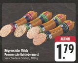 EDEKA Sonneberg - Pommersche Gutsleberwurst Angebot im Prospekt Pommersche Gutsleberwurst bei EDEKA im Sonneberg Prospekt für 1,79 €