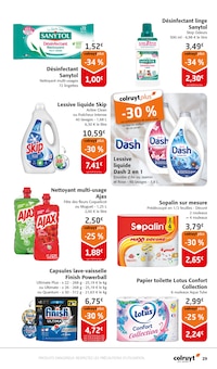 Promotion Lessive Liquide dans le prospectus Colruyt, valable du 03/12/2025 au 14/12/2025 Promo Lessive Liquide dans le catalogue Colruyt du moment à la page 29