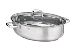 Bräter oval Moments, Edelstahl mit Glasdeckel Angebote von Rösle GmbH & Co.KG bei HARDECK Rheine für 69,99 €