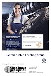 Aktueller Volkswagen Werkstatt & Auto Prospekt für Gerichshain: Der Frühling startet mit Power mit 1 Seite, 01.03.2026 - 31.05.2026