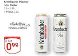Aktuelle Krombacher Angebote bei GLOBUS in Nettetal Aktuelles Pilsener Angebot bei GLOBUS in Nettetal ab 0,99 €