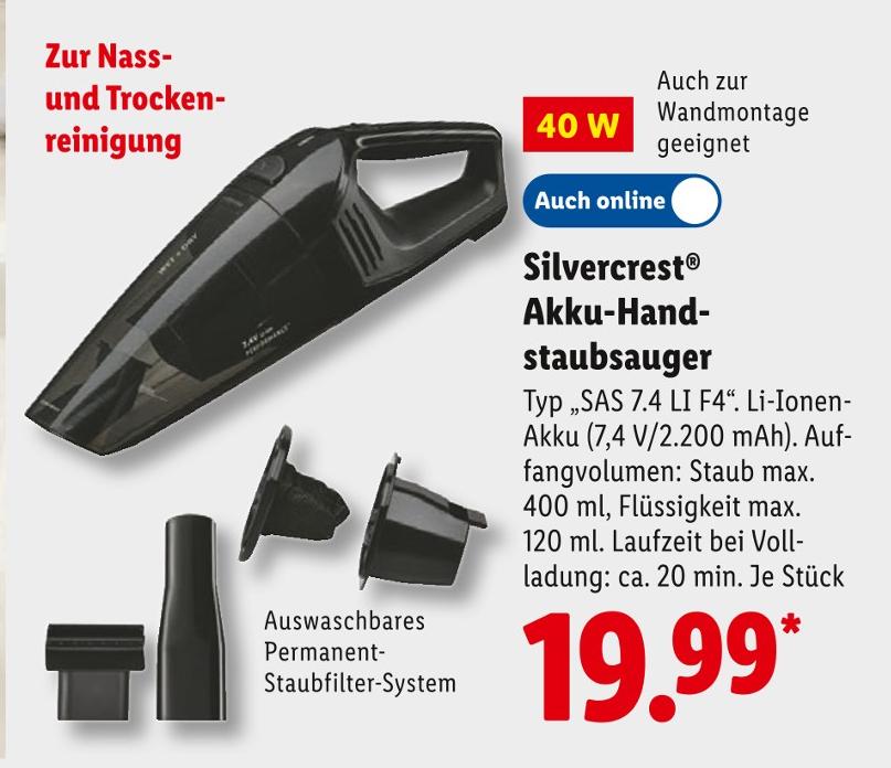 Akku-Handstaubsauger