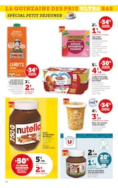 Nutella Angebote im Prospekt "LA QUINZAINE DES PRIX ULTRA BAS" von Super U auf Seite 10