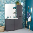 Ensemble meuble sous-vasque l. 80 cm + plan vasque(r) + miroir, anthracite, Palermo - Ondee - Castorama à Nantes Ensemble meuble sous-vasque l. 80 cm + plan vasque(r) + miroir, anthracite, Palermo - Ondee en promo chez Castorama Nantes à 299,00 €