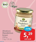 Mandelmus braun von Alnatura für 5,29 € bei budni im Angebot Mandelmus braun von Alnatura im aktuellen budni Prospekt