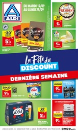 Aldi Catalogue "La Fête du DISCOUNT DERNIÈRE SEMAINE", 31 pages, Barjac,  19/09/2023 - 25/09/2023