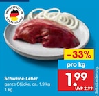Schweine-Leber bei Netto Marken-Discount im Prospekt "" für 1,99 €