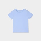 Promo T-shirt manches courtes en coton bleu clair fille à 2,99 € dans le catalogue La Halle à Lunel