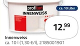 Innenweiss im ROLLER Prospekt Innenweiss von profitan im aktuellen ROLLER Prospekt für 12,99 €