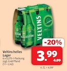 helles Lager Angebote von Veltins bei Markant Nordwest Osnabrück für 3,99 €