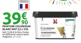 Peinture colorissim blanc mat 2,5 l v33 - V33 en promo chez Mr. Bricolage Saintes à 39,90 €