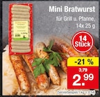 Mini Bratwurst für 2,99 € bei Zimmermann im Angebot Mini Bratwurst im aktuellen Zimmermann Prospekt