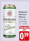 Premium Pilsener bei E center im Herrenberg Prospekt für 0,39 €