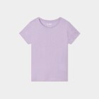 T-shirt manches courtes en coton mauve fille en promo chez La Halle T-shirt manches courtes en coton mauve fille dans le catalogue La Halle