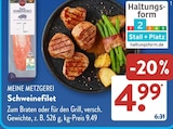 Schweinefilet von MEINE METZGEREI für 4,99 € bei ALDI SÜD im Angebot Schweinefilet von MEINE METZGEREI im aktuellen ALDI SÜD Prospekt