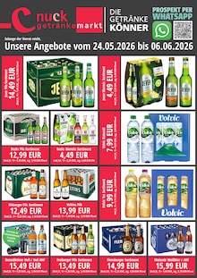 Volvic im aktuellen Nuck Getränke Prospekt (Bautzen) Volvic im Nuck Getränke Prospekt "DIE GETRÄNKEKÖNNER" mit 2 Seiten (Bautzen)