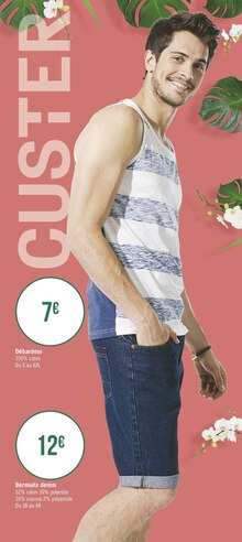 Vêtements homme - Géant Casino à Paris Vêtements homme en promo chez Géant Casino Paris à 7,00 €